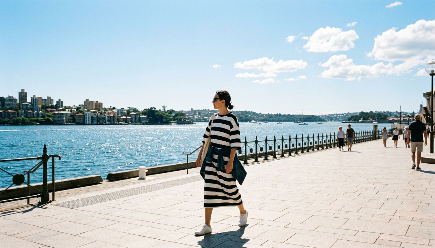 Wie kann man Streifenmuster im Freien einsetzen?